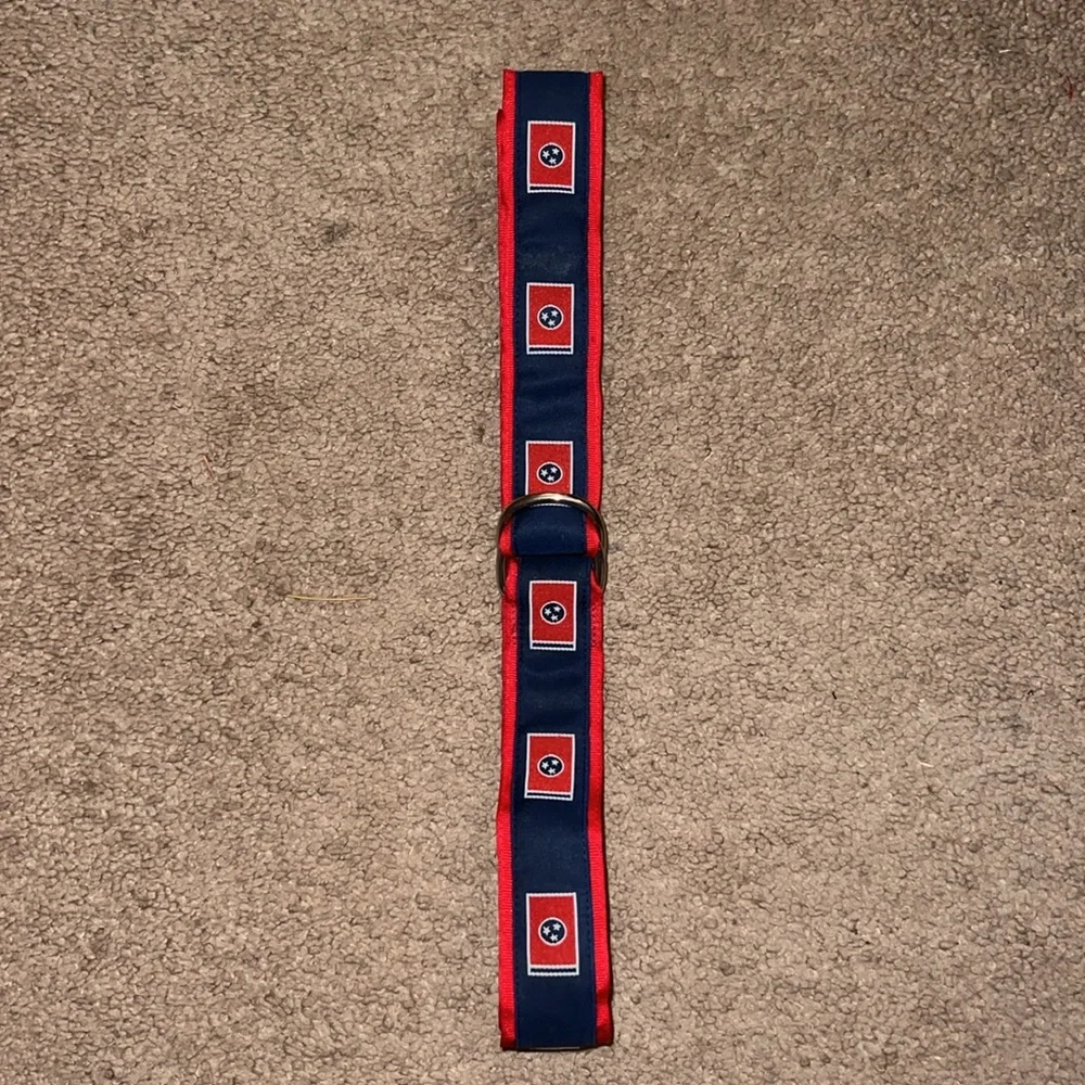 Volunteer Traditions Youth Small Tennessee Flag Belt – Red & Navy, Never Worn